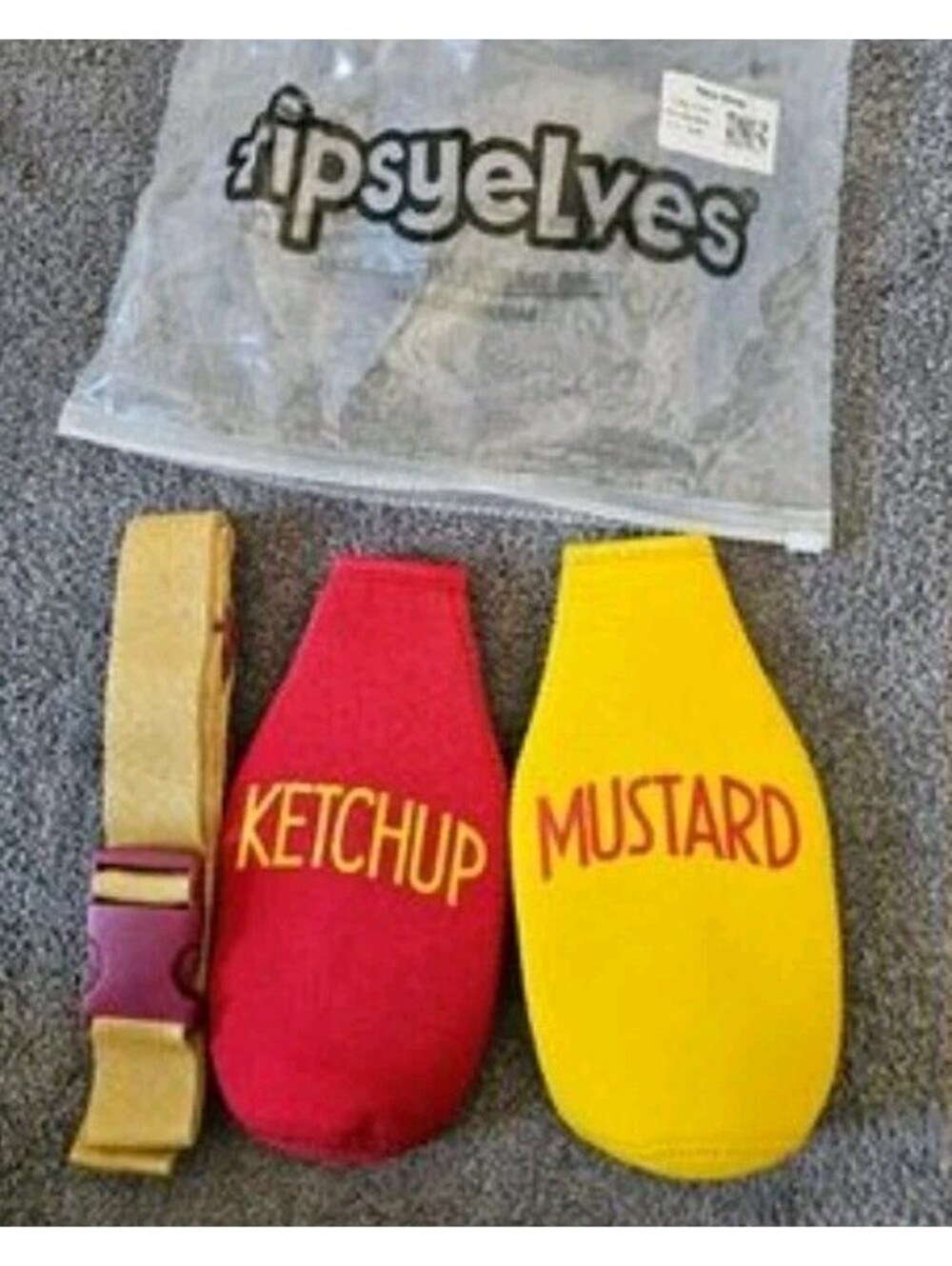 Ketchup and mustard Koozie Tipsy Elves